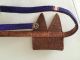 African Vintage Maasai Tribal Beaded Handmade Leather Belt Artwork Old No Reserv Jewelry photo 4