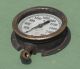 Antique Industrial Hydraulic Pressure Gauge Steam Punk Rare Other Mercantile Antiques photo 1