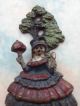 99p Reserve Antique Brass Hand Painted Art Deco Door Knocker Esmeralda 1923 Door Bells & Knockers photo 3