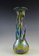 Glamorous Art Nouveau Jugendstil Iridescent Glass Vase Bohemian Top Quality Art Nouveau photo 2