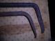 2 Old Antique Primitive Hand Forged Fire Poker Fireplace Wrought Iron Primitives photo 3