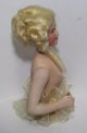 Antique Vtg 1920 Bisque German Boudoir Pin Cushion Half Doll,  Jointed Arms Pin Cushions photo 6