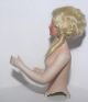 Antique Vtg 1920 Bisque German Boudoir Pin Cushion Half Doll,  Jointed Arms Pin Cushions photo 8