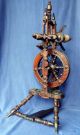 Exceptional & Complete 19th Century German Spinning Wheel & Distaff,  Circa 1875 Other Antique Sewing photo 5