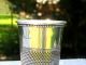 Vintage Sterling Silver Only A Thimble Full Shot Glass Jigger Cups & Goblets photo 1