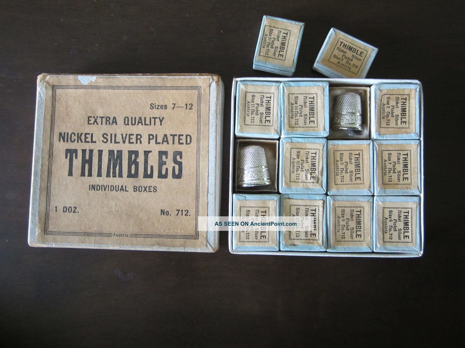100 Yr Old,  Thimbles. Other Silver photo