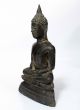 An Antique Nepal / India Asia Gold Gilt Bronze Buddha Figure Buddha photo 2