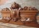 42.  52 In Antique French Carved Wood Rococo Coat Of Arms Wall Door Pediment 19 Th Pediments photo 6