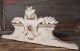 28.  19 In White Shabby Painted Pediment 19 Th Antique French Carved Wood Panel Pediments photo 1