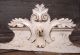 28.  19 In White Shabby Painted Pediment 19 Th Antique French Carved Wood Panel Pediments photo 4