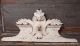 28.  19 In White Shabby Painted Pediment 19 Th Antique French Carved Wood Panel Pediments photo 5