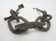 Antique 18th/19th Century Primitive Wrought Iron Double Hook & Chains Hanger Yqz Primitives photo 2