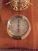Springfield Barometer With Key Vintage Nautical Ship Wheel Made In Usa Barometers photo 1