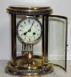 Rare Mougin Cloisonne Brass Antique Oval Chime Clock Crystal Regulator Clocks photo 1