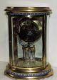 Rare Mougin Cloisonne Brass Antique Oval Chime Clock Crystal Regulator Clocks photo 3