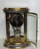 Rare Mougin Cloisonne Brass Antique Oval Chime Clock Crystal Regulator Clocks photo 4