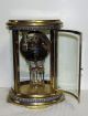 Rare Mougin Cloisonne Brass Antique Oval Chime Clock Crystal Regulator Clocks photo 5