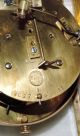Rare Mougin Cloisonne Brass Antique Oval Chime Clock Crystal Regulator Clocks photo 6