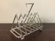 In The Style Of Christopher Dresser,  A Silver Plate Deco Toast Rack.  Offers? Other Antique Silverplate photo 2