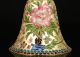 Very Large Cloisonne Flower Hand Bell Christmas Decoration Gifts Chinese Cloisonne photo 2