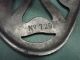 Rare Form Antique Cast Iron Justryte British Made Footed Trivet No.  729 Trivets photo 5