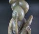 Antique Chinese Old Hetian Jade Carved Woman Lady Carving Men, Women & Children photo 3