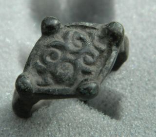 Bronz Ring Presumably Period Of The Golden Horde,  Mongol Empire. photo