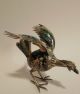 Vintage Taxco Mexico 925 Sterling & Agate Roadrunner Bird Figurine Latin American photo 1