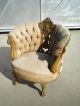 Antique Victorian Parlor Chair Carved Wood & Upholstery In Need Of Tlc 1800-1899 photo 6