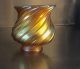 Rare Quezalspiral Iridescent Aurene Art Glass Lamp Shade Tiffany Art Nouveau photo 8