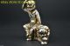 Collectible China Buddhism Buddha Ride Lion Decor Statue Old Tibet Silver Made Other Antique Chinese Statues photo 1