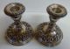 Stunning Pair 2 S Kirk & Son Sterling Silver Repousse 4.  5 