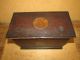 Rare 19th C Painted Document Box Brown W/ York & Jersey Seals Primitives photo 9