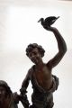 Hughe French Clock Japy Freres Movement Gracieus Statue Par Bruchon Clocks photo 3