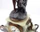 Hughe French Clock Japy Freres Movement Gracieus Statue Par Bruchon Clocks photo 4