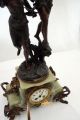 Hughe French Clock Japy Freres Movement Gracieus Statue Par Bruchon Clocks photo 7