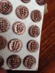 Full Card 24 Antique ?waistcoat Twinkle Metal Buttons Floral ? Tints Buttons photo 5
