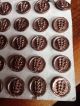 Full Card 24 Antique ?waistcoat Twinkle Metal Buttons Floral ? Tints Buttons photo 7