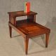 Antique Style Table Two Tier Library Step Burr Walnut Veneer Mid - 20th Century 1900-1950 photo 5