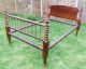 Victorian 1850s Jenny Lind Style Scotch Bobbin Spool Double Bed Delivery 1800-1899 photo 2