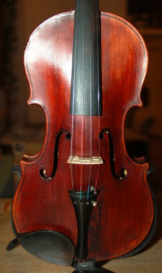 Fine Antique Handmade German 4/4 Fullsize Violin - From 1920 ' S photo