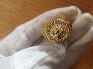 A ' Find ' Gents Stunning ' Lions - Head ' Large Size W.  Signet Ring See Details photo