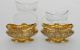 Antique 19ct French Silver Vermeil Salt Cellar Pair In Form Of Jardiniere Empire France photo 4