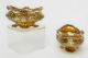 Antique 19ct French Silver Vermeil Salt Cellar Pair In Form Of Jardiniere Empire France photo 6