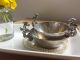 2 Vtg Road Runner & Squirrel Handle Rustic Silver Plate Nesting Nut/candy Dishes Dishes & Coasters photo 1