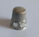 Sterling Silver Thimble - Ketcham & Mcdougall - Circles On Scrolled Background Thimbles photo 1