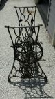 Vintage Singer Treadle Sewing Machine Cast Iron Base,  Table Legs,  Industrial Age Sewing Machines photo 1