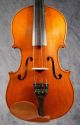 Old Violin,  Geige,  Violon Around 1900,  Strong Flamed Back And Ribs. String photo 1