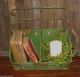 Green Metal Bin Basket Box For Kitchen/plant/garden/desk/laundry/mail Organizer Primitives photo 1