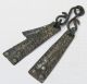 Ancient Viking Bronze Pendant - Amulet Great Save Double Pendant Viking photo 1
